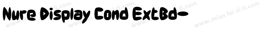 Nure Display Cond ExtBd字体转换